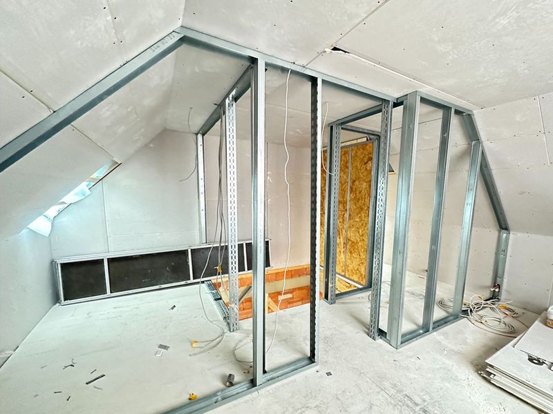 Metallständerwerk für neue Innenwände